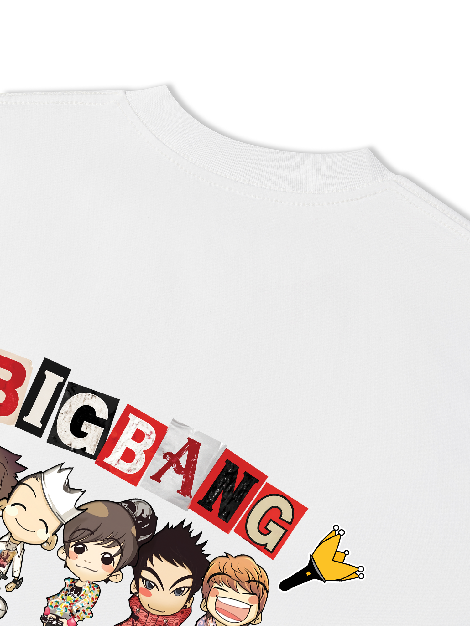 Áo Thun Relaxed Fit Idol Big Bang Futuristic Chrome Graphic Tee