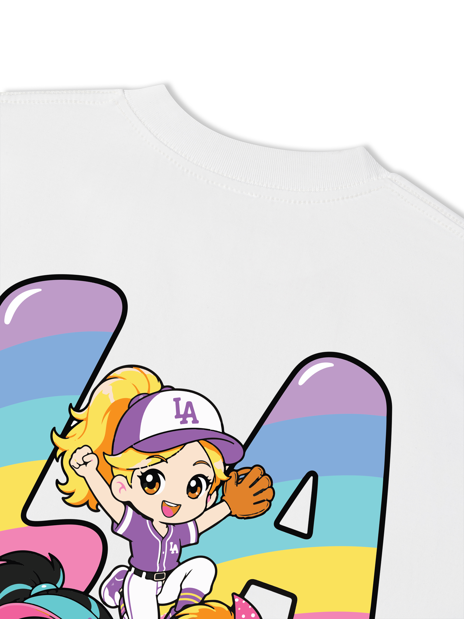 Áo Thun Relaxed Fit Baseball Dream Girls LA