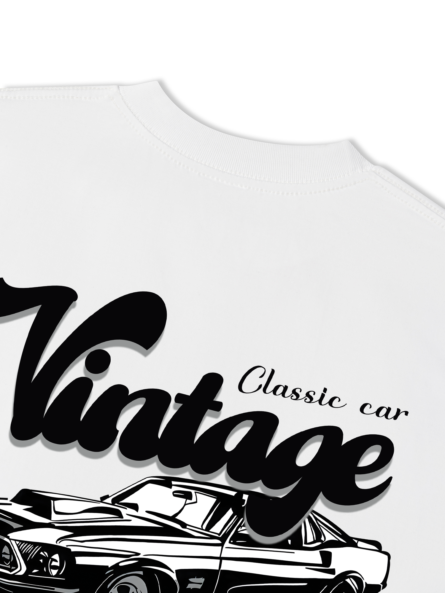 Áo Thun Relaxed Fit Classic Car Vintage