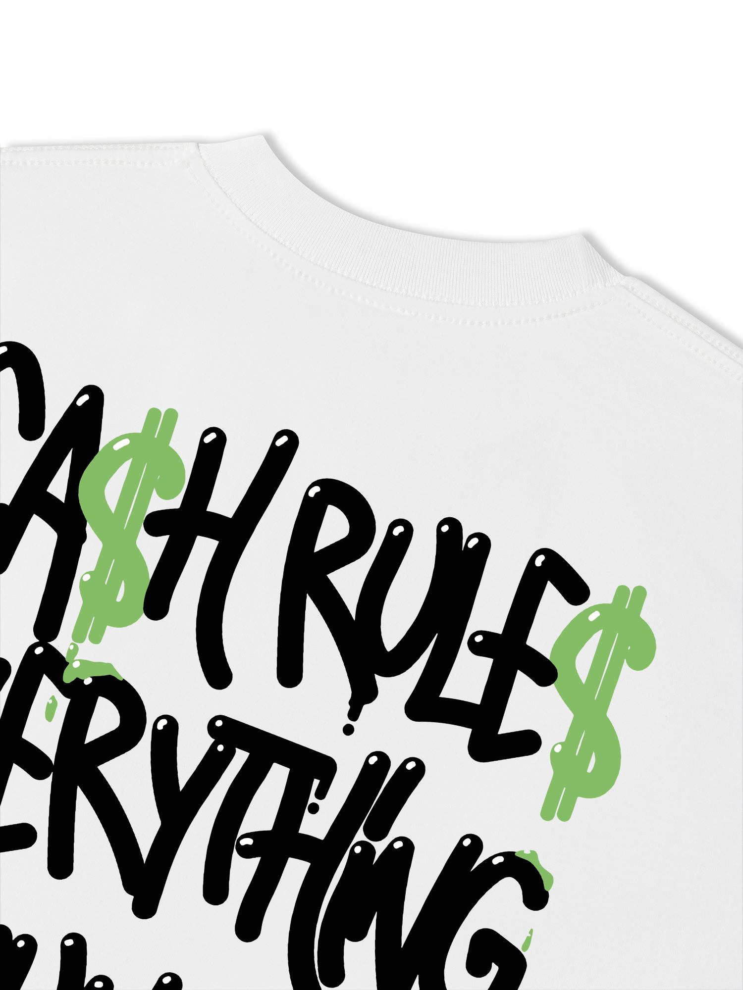 Áo Thun Relaxed Fit Money Cash Rules Everything