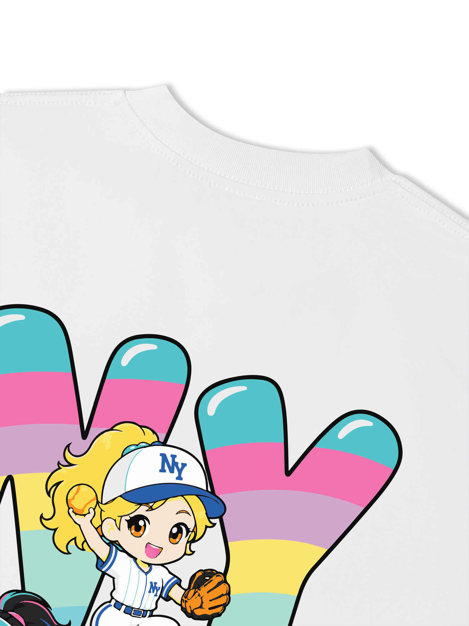 Áo Thun Relaxed Fit Baseball Dream Girls NY