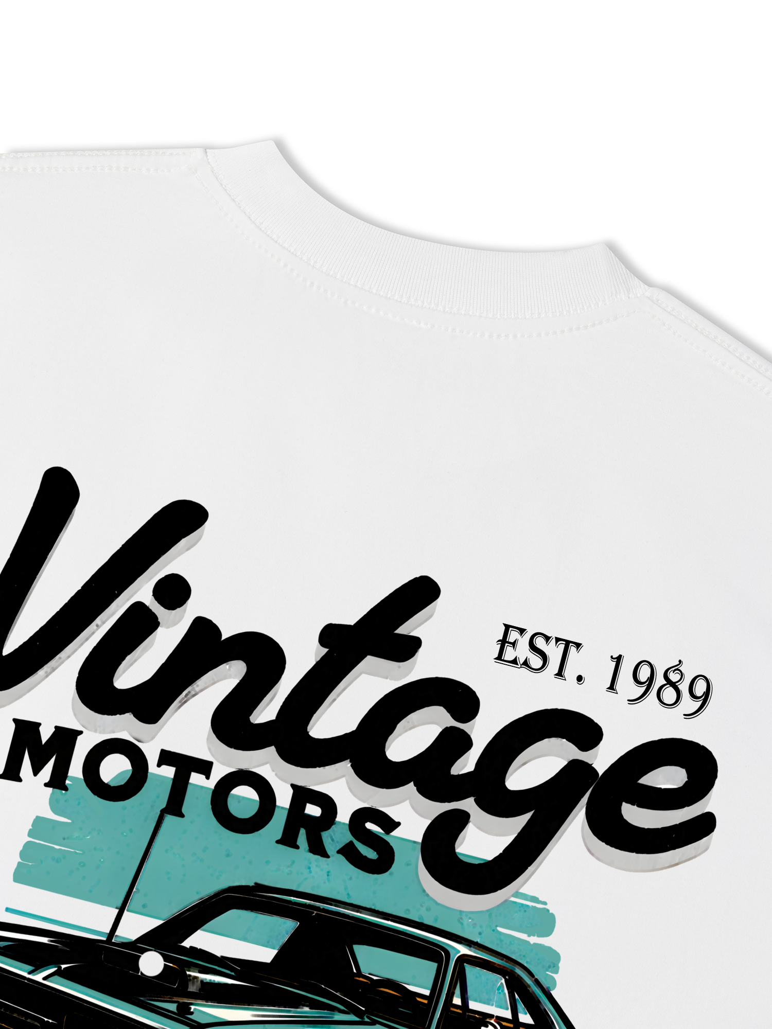 Áo Thun Relaxed Fit Classic Car Vintage 1989