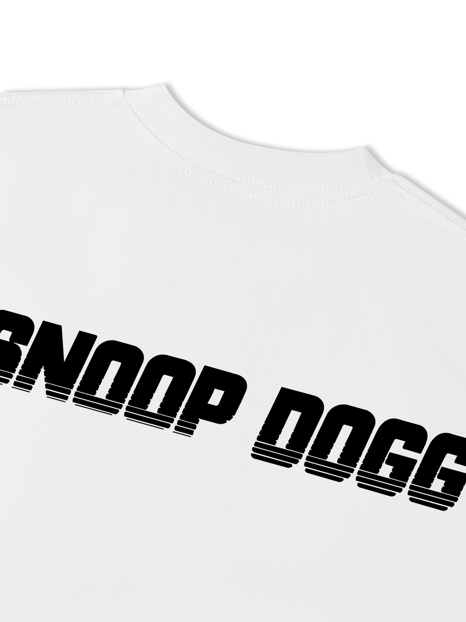 Áo Thun Relaxed Fit Rapper Black And White Snoop Dog