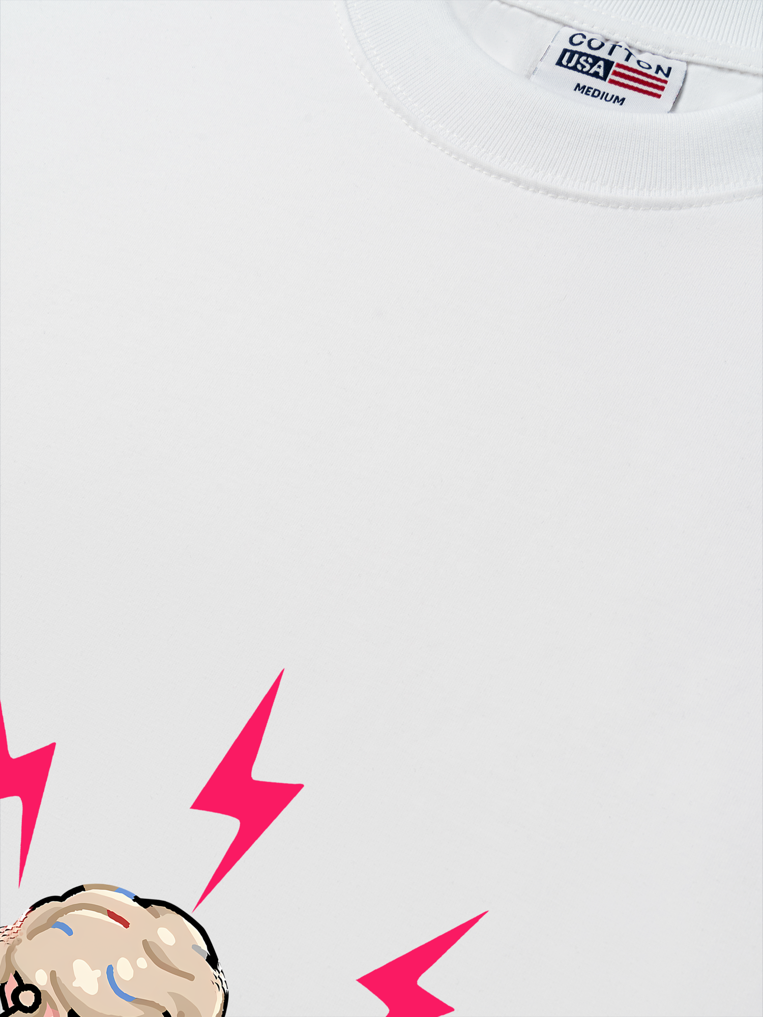 Áo Thun Relaxed Fit Black Pink Cute APT