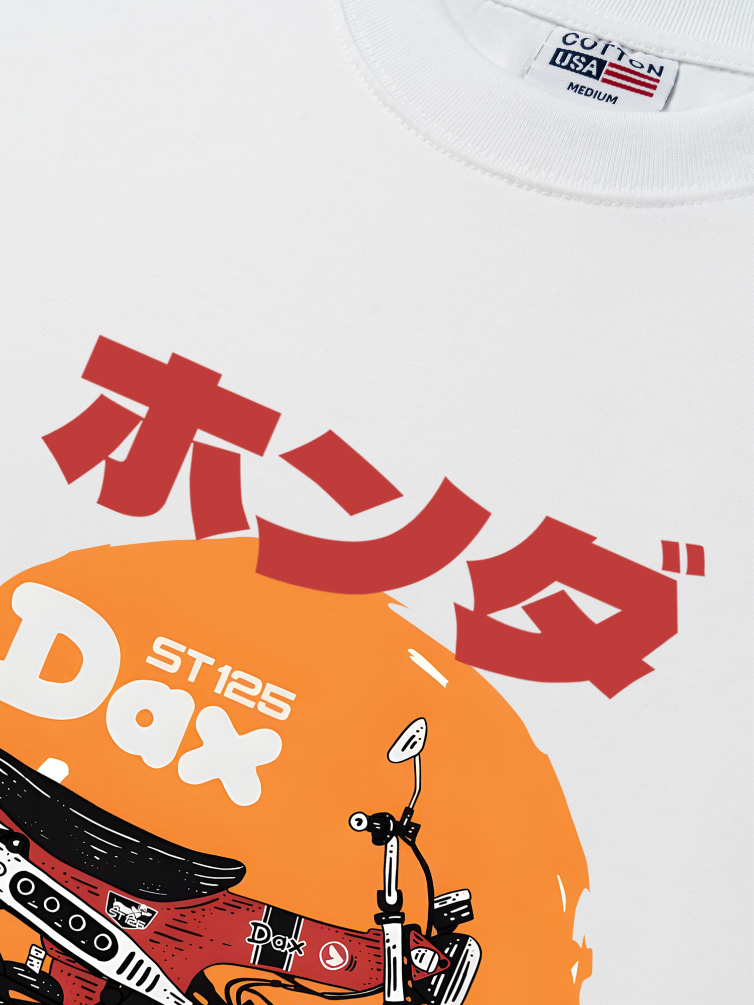 Áo Thun Relaxed Fit Motorbike Honda ST125 dax