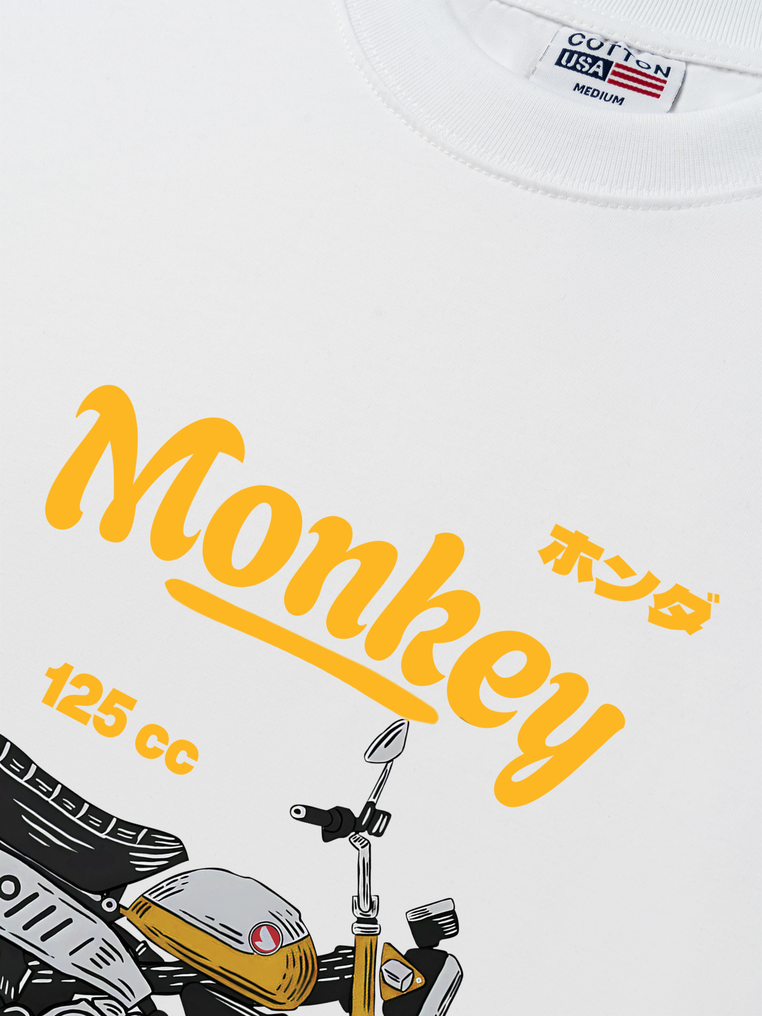 Áo Thun Relaxed Fit Motorbike Monkey 125cc