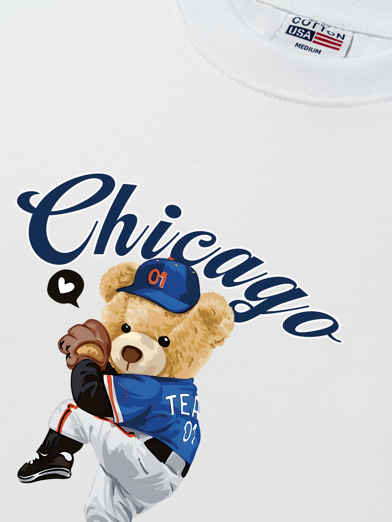 Áo Thun Relaxed Fit Baseball Chicago