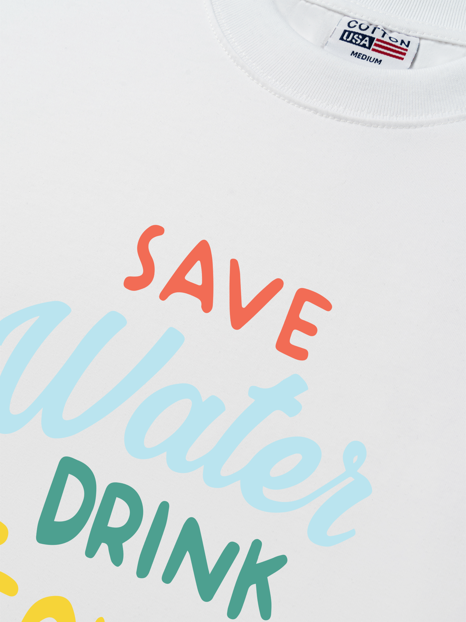 Áo Thun Relaxed Fit Save Water Drink Tequila