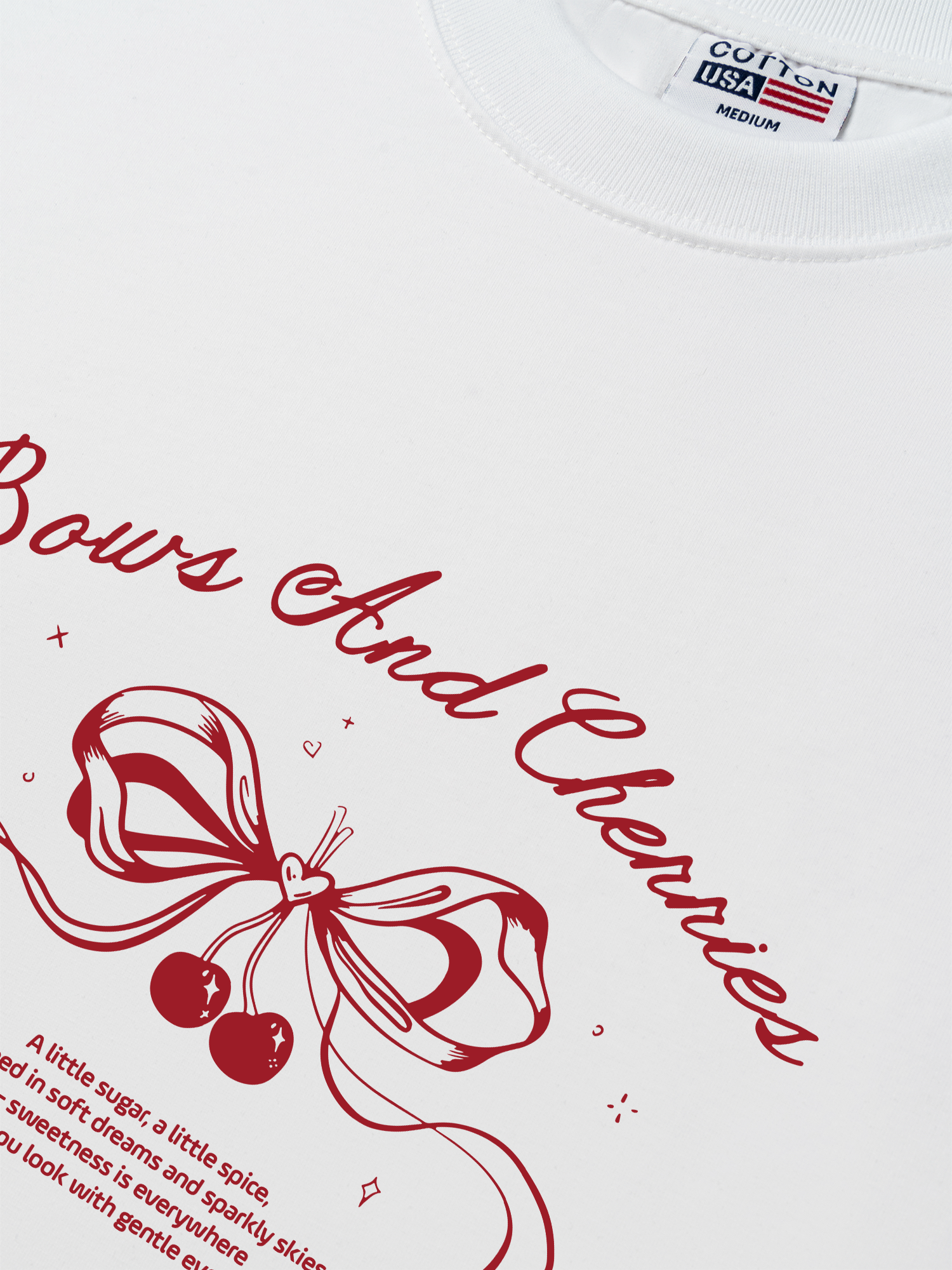 Áo Thun Relaxed Fit Bows And Cherries
