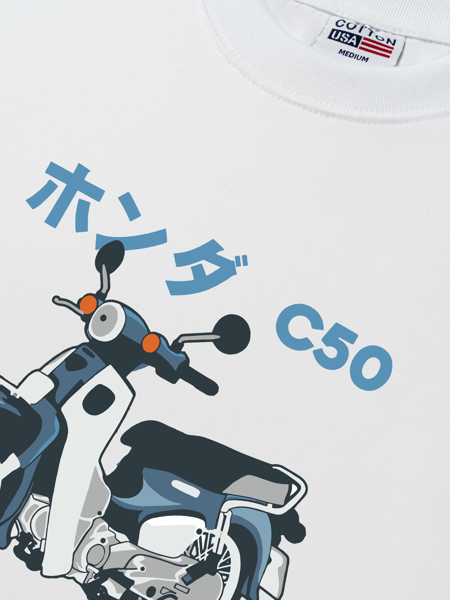 Áo Thun Relaxed Fit Motorbike Cub C50