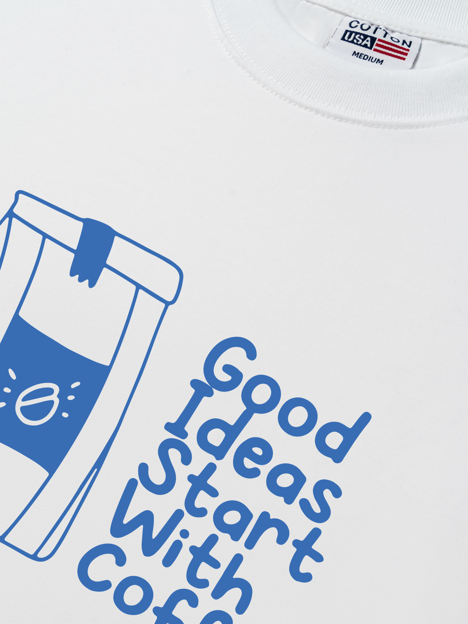 Áo Thun Relaxed Fit Daily Cup Good Ideas Starts With Coffee