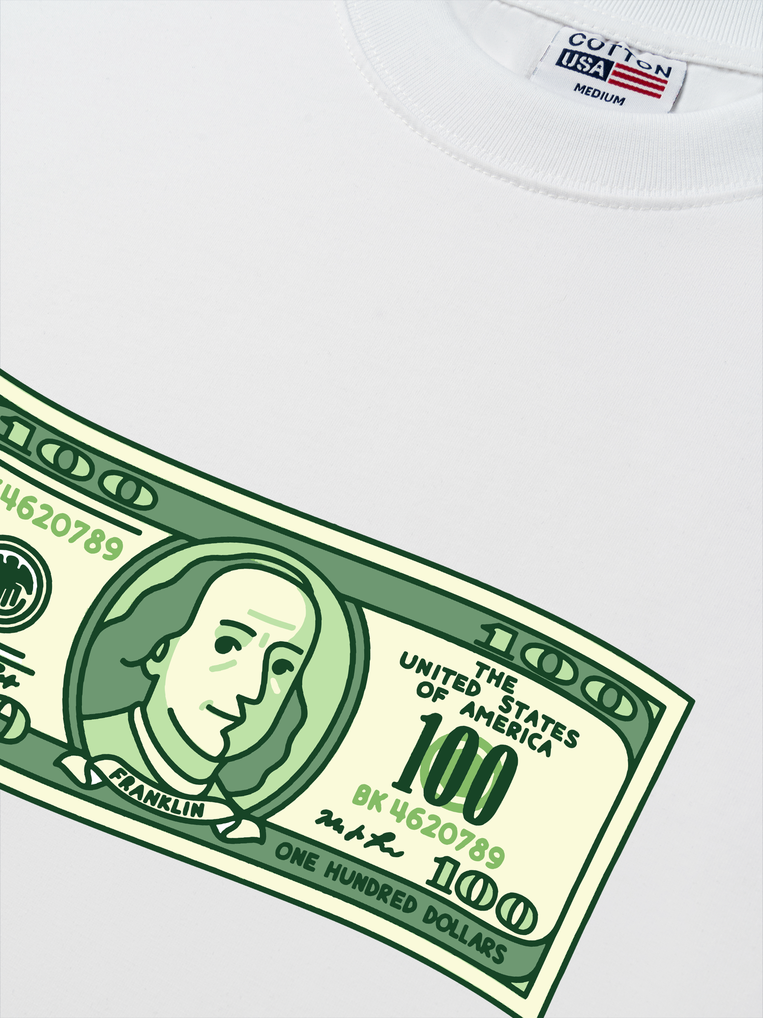 Áo Thun Relaxed Fit Money Cash Rules Everything