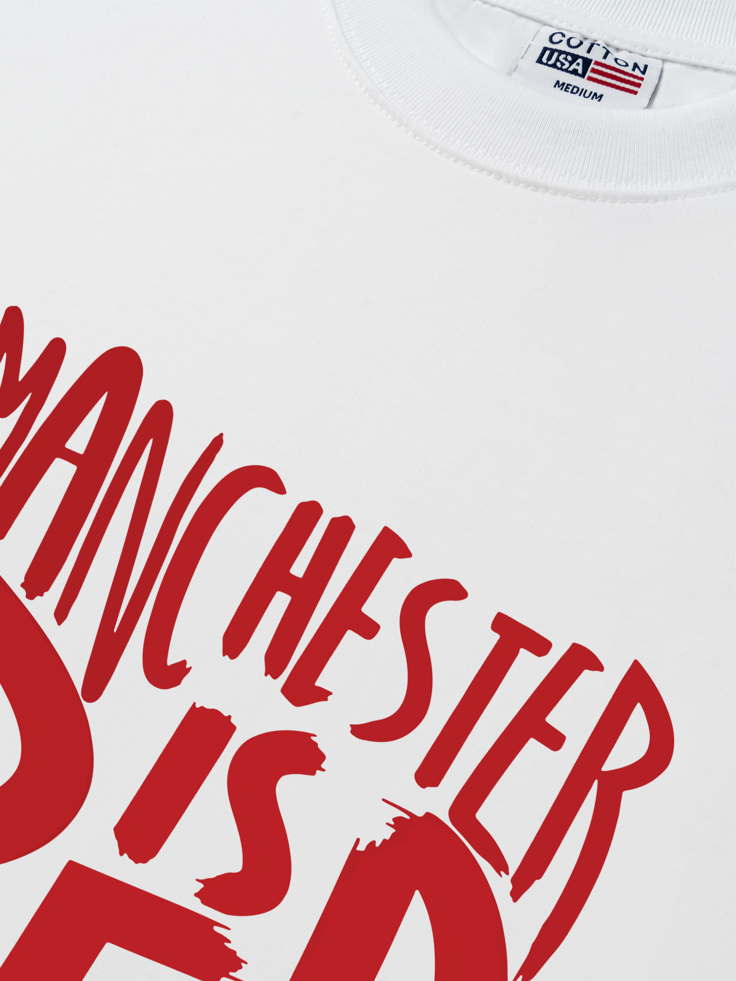 Áo Thun Relaxed Fit Soccer Manchester is Red