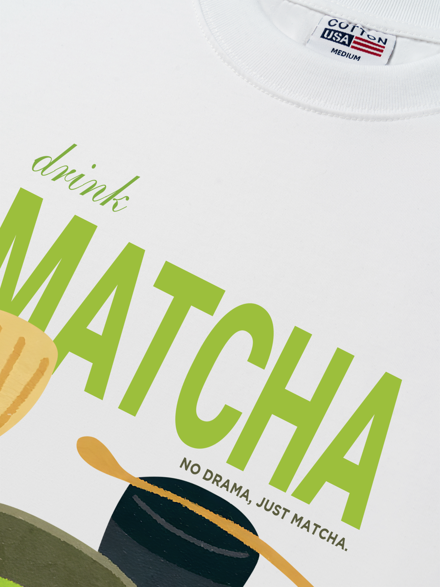 Áo Thun Relaxed Fit Daily Cup Drink Matcha