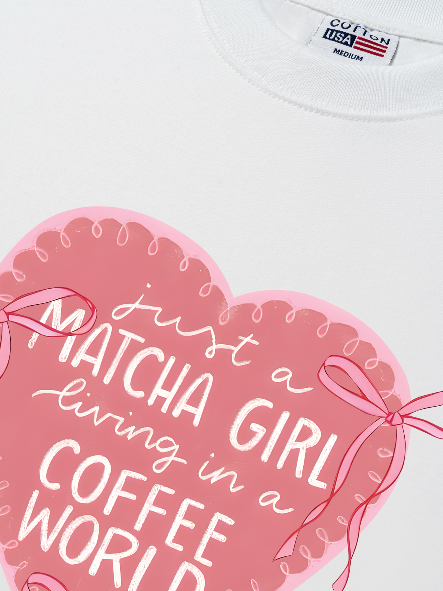 Áo Thun Relaxed Fit Daily Cup Just A Matcha Girl