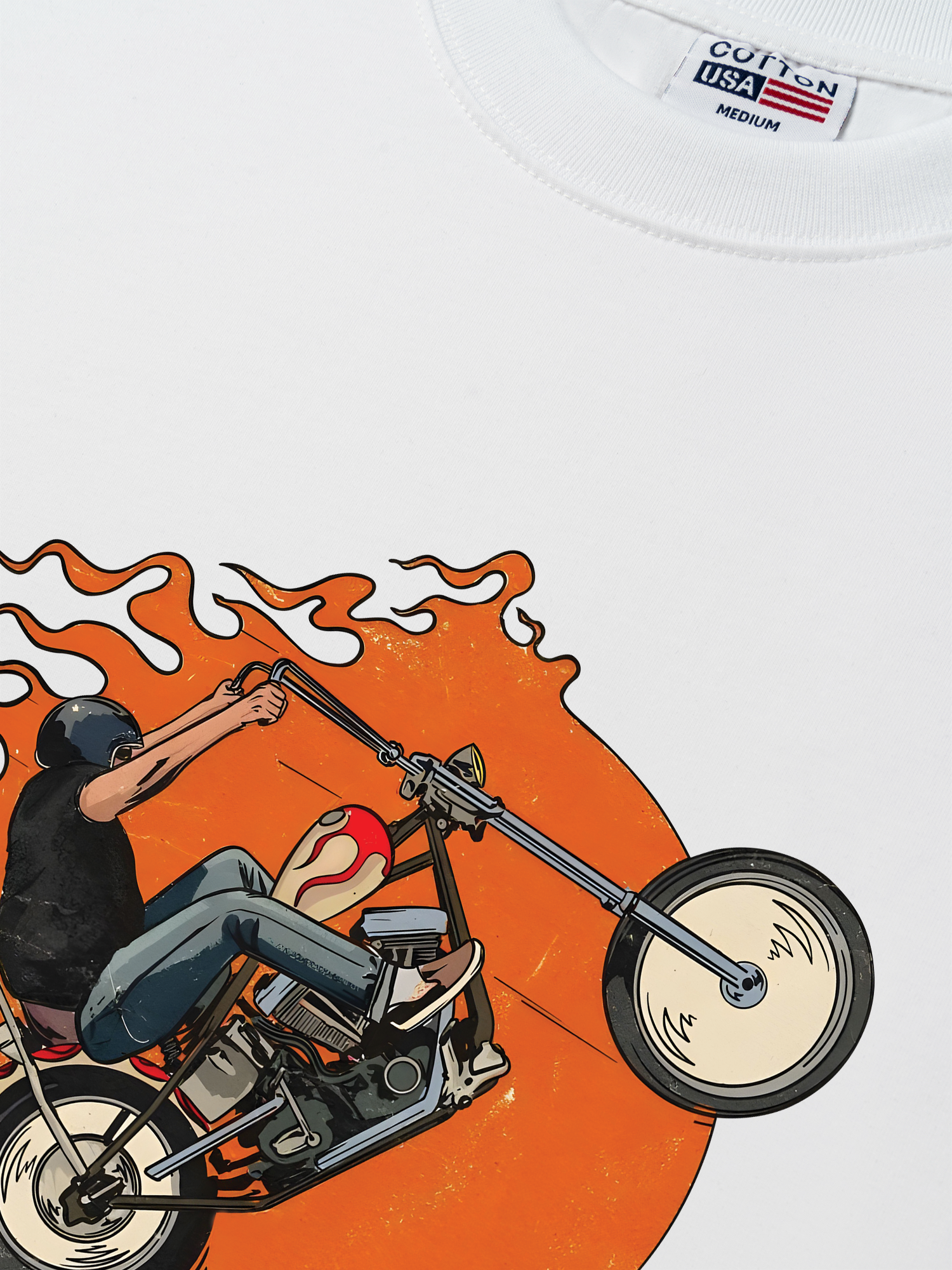 Áo Thun Relaxed Fit Motorbike Born to Ride