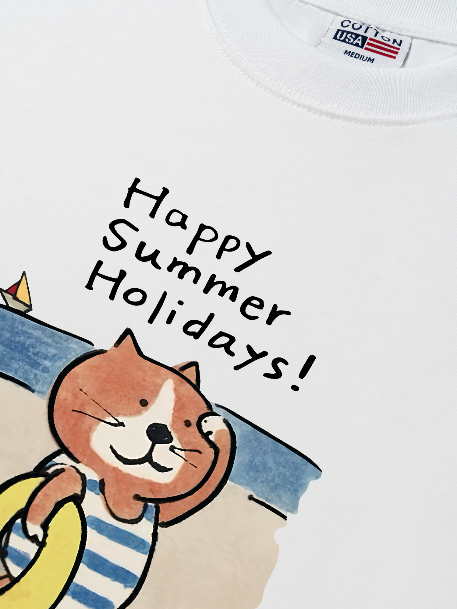 Áo Thun Relaxed Fit Happy Summer Holidays