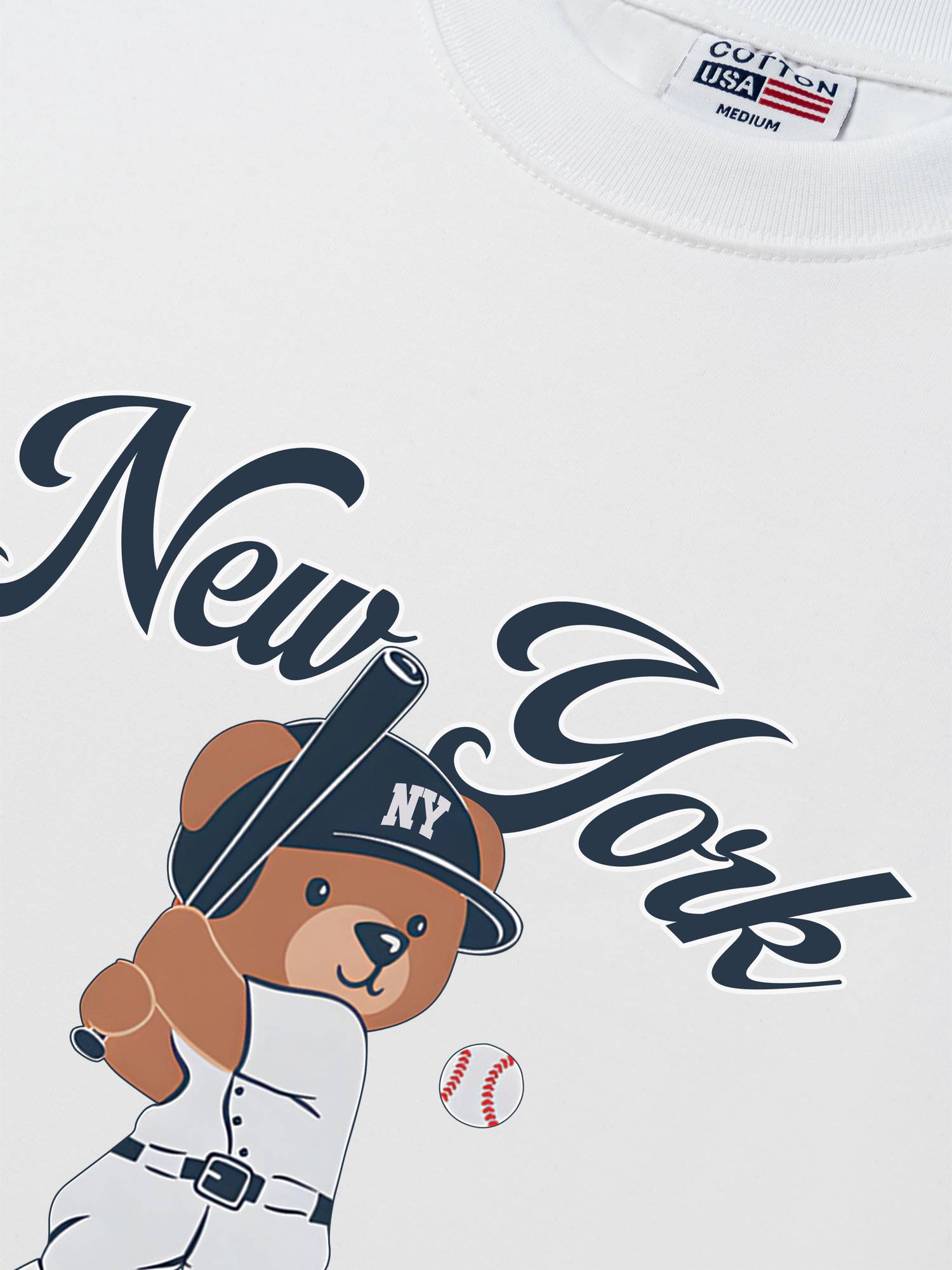 Áo Thun Relaxed Fit Baseball Bear
