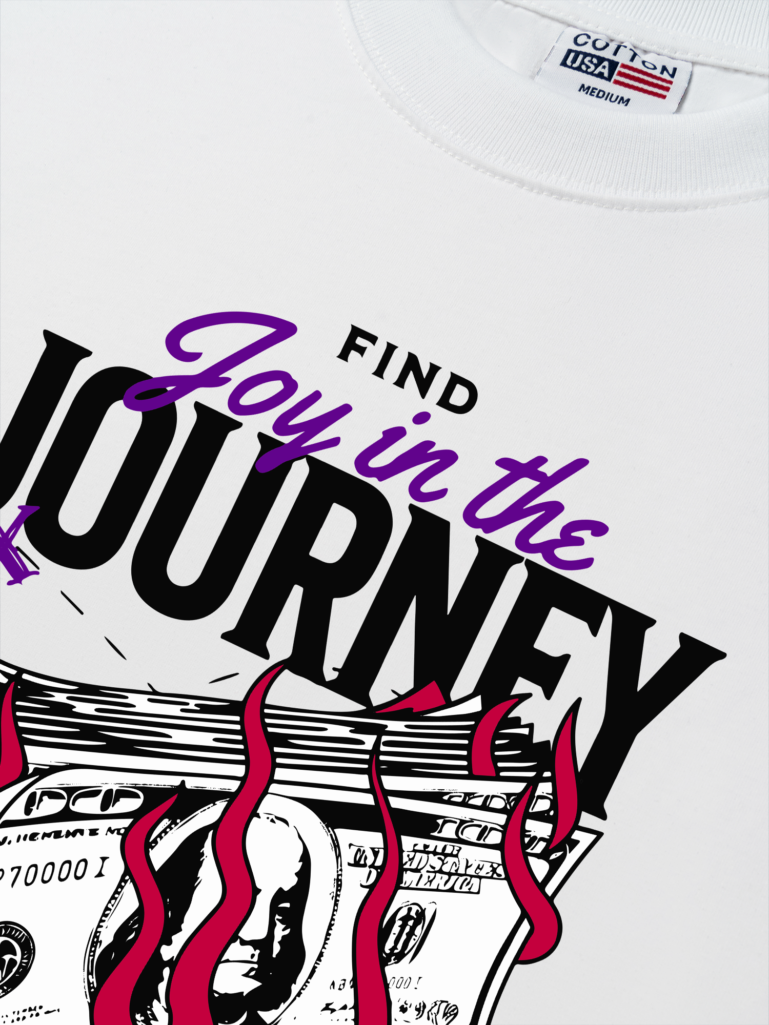 Áo Thun Relaxed Fit Money Find Joy In The Journey