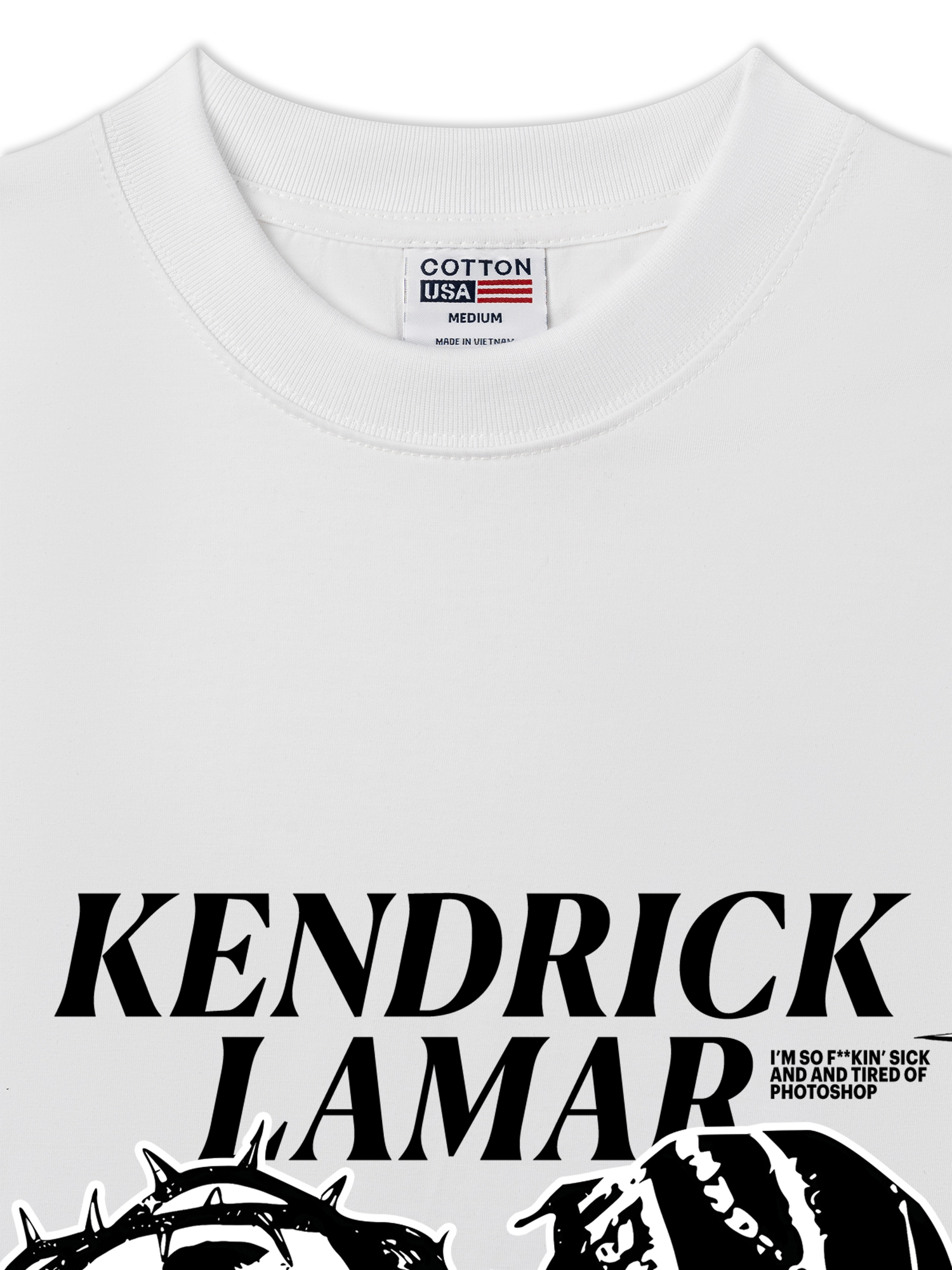 Áo Thun Relaxed Fit Rapper Kendrick Lamar Damn