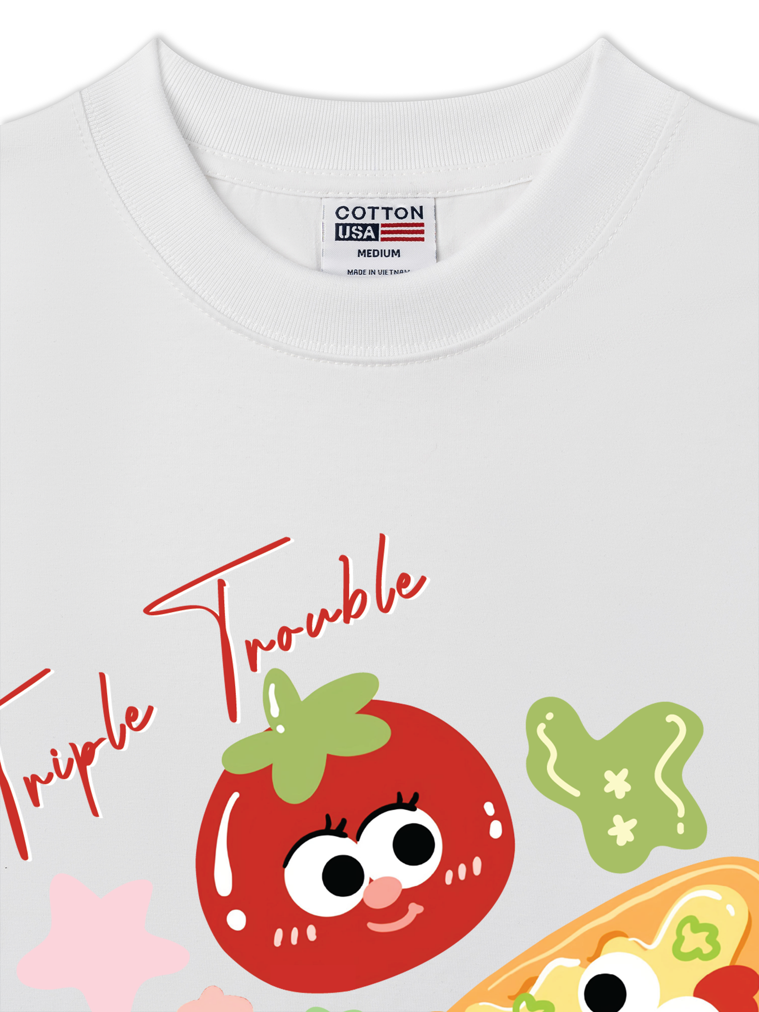 Áo Thun Relaxed Fit Yummy Mood Triple Trouble