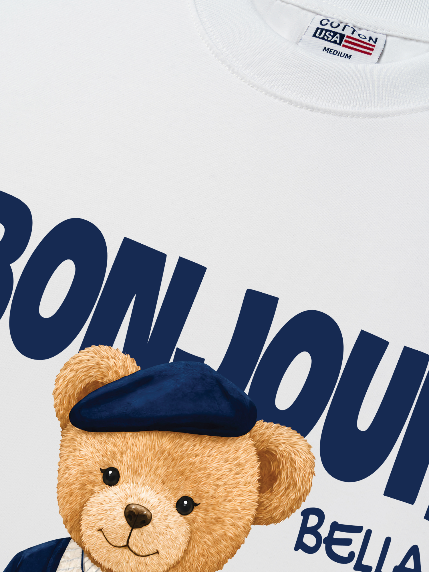 Áo Thun Relaxed Fit Bear Town Bonjour Bella
