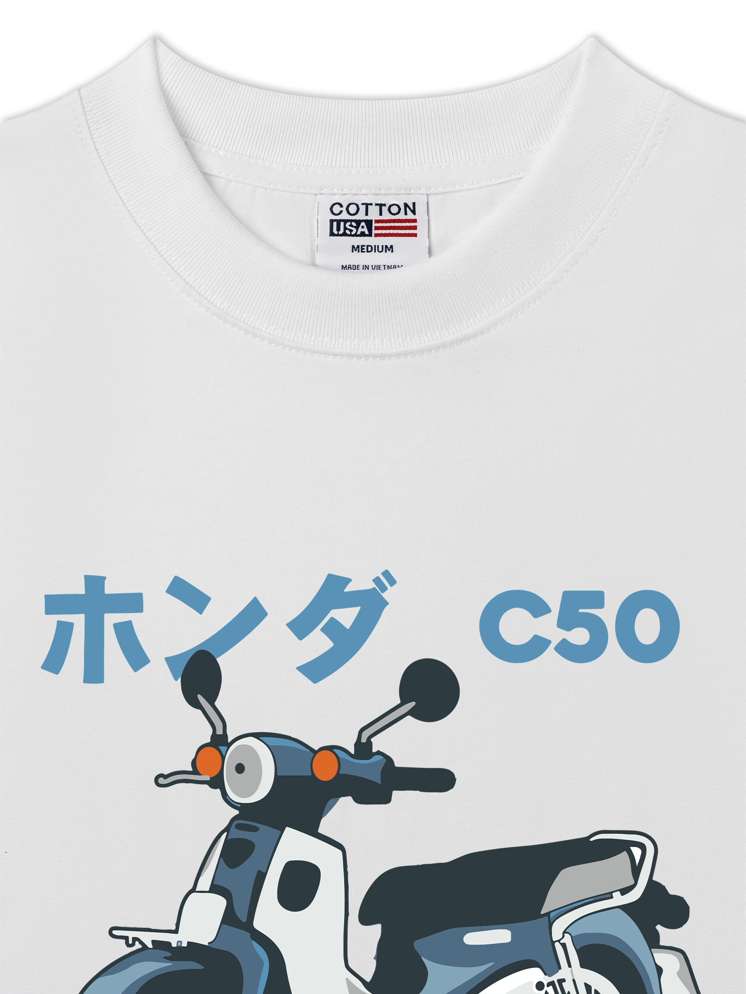 Áo Thun Relaxed Fit Motorbike Cub C50