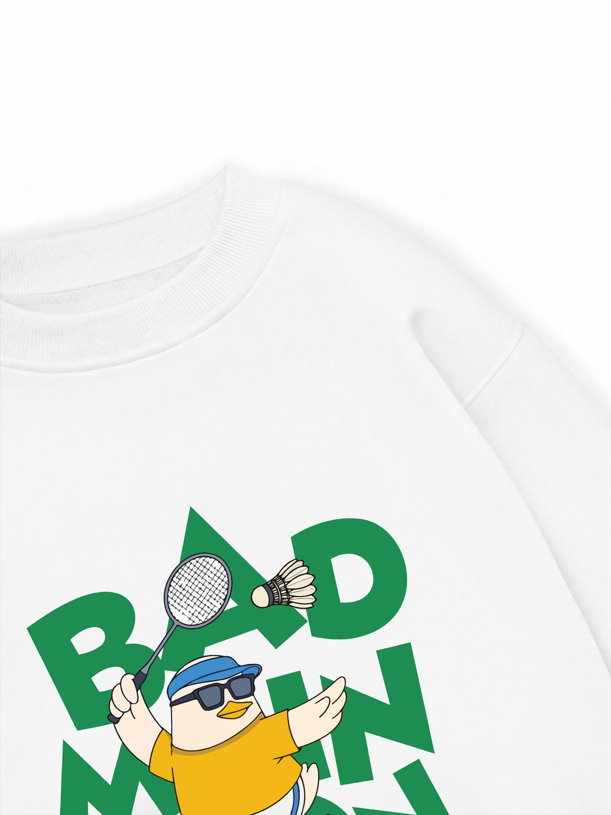 Áo Sweater Nỉ Hai Da Badminton Duck