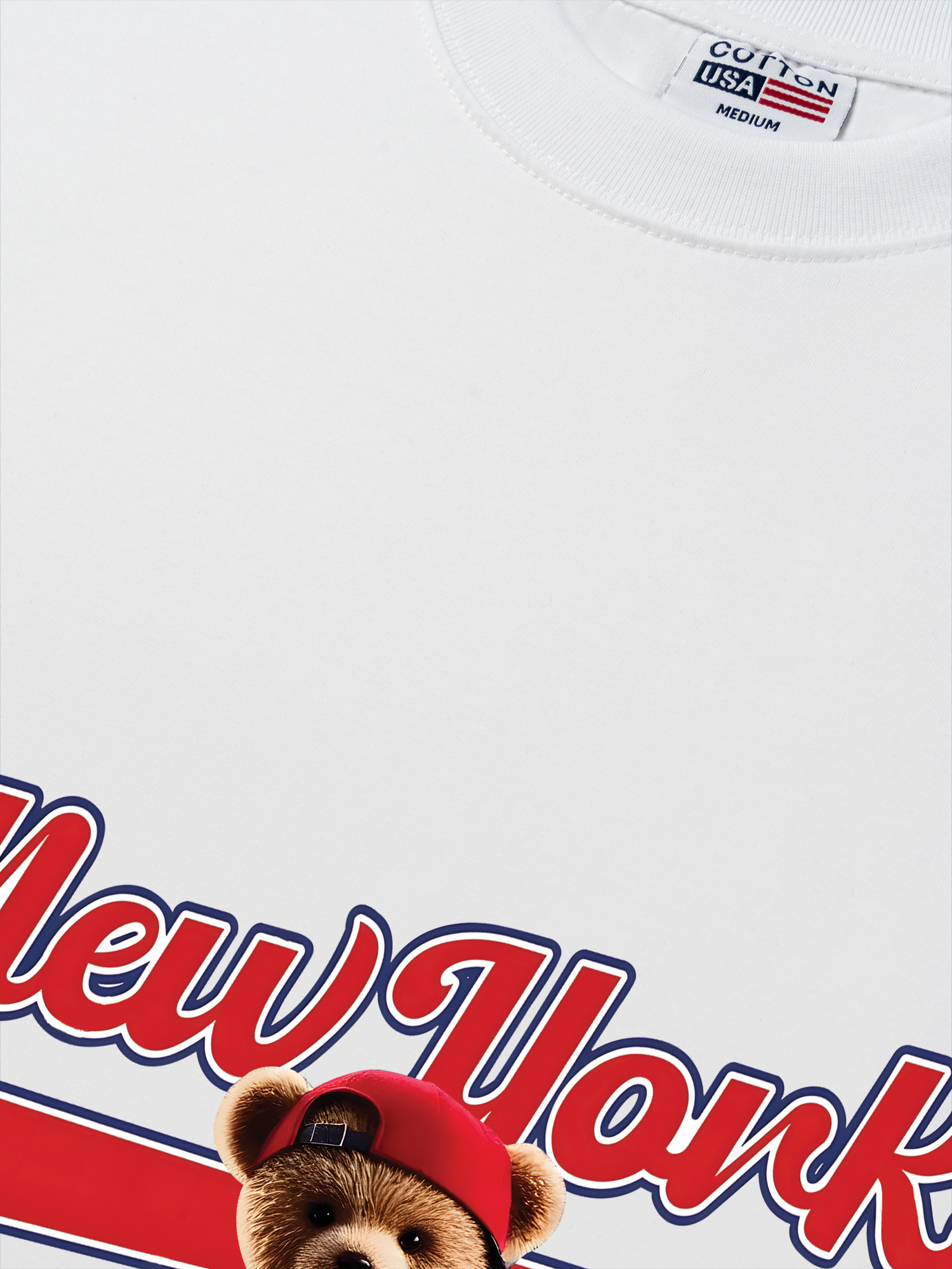 Áo Thun Relaxed Fit Baseball New York Teddy