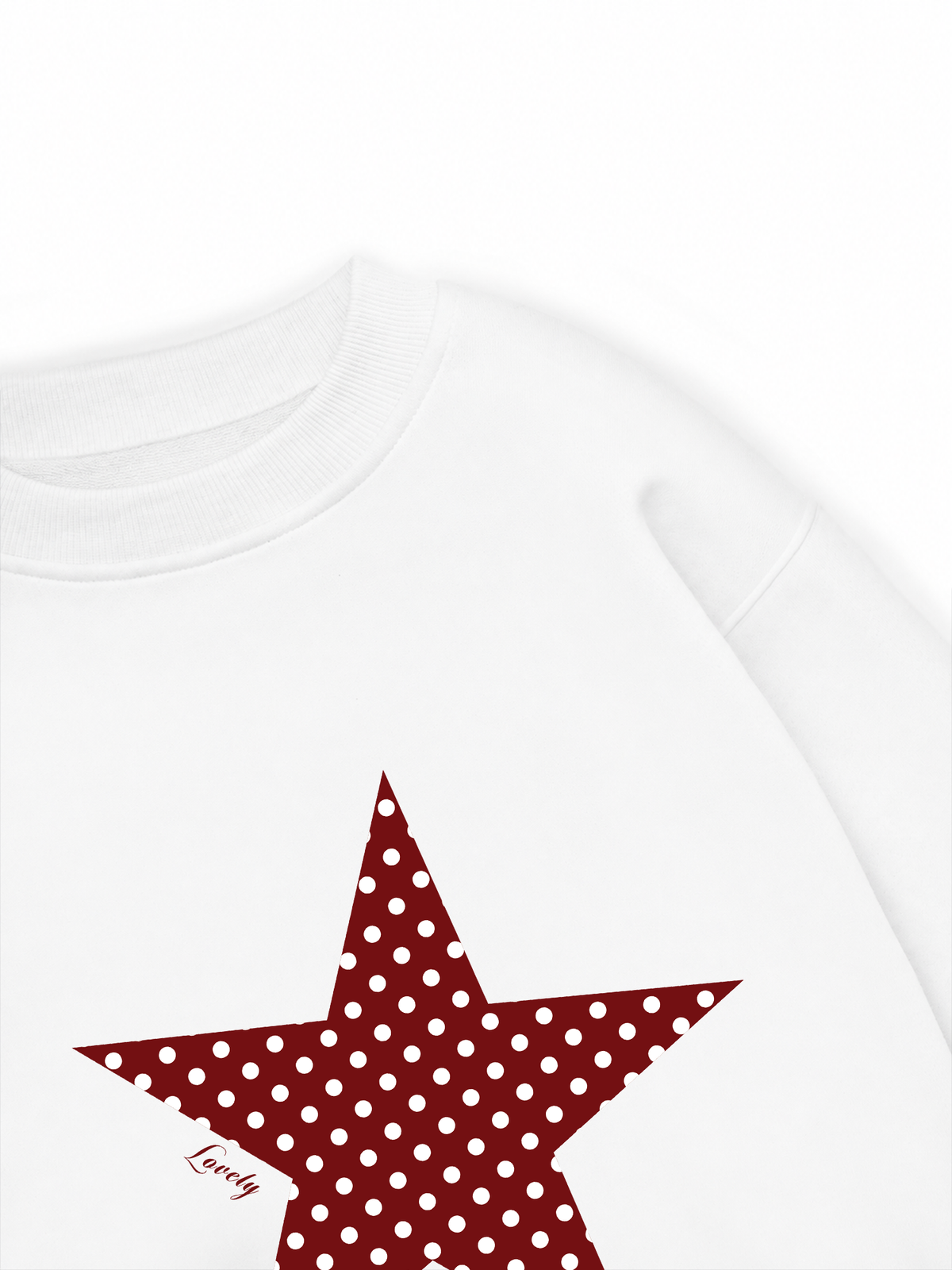 Áo Sweater Nỉ Hai Da Dotty Mood Polka Dot Star