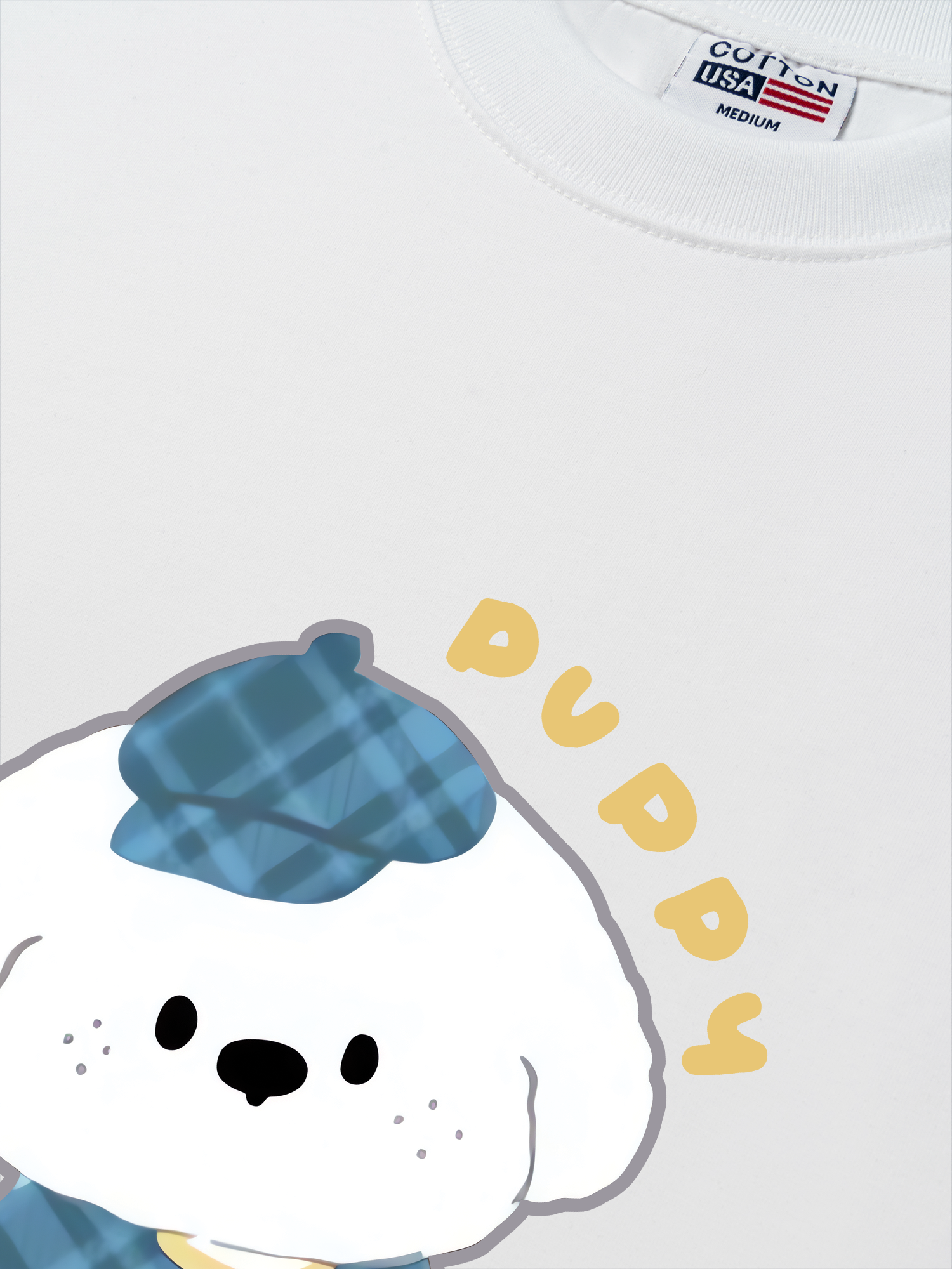 Áo Thun Relaxed Fit Soft Paw Blue Puppy