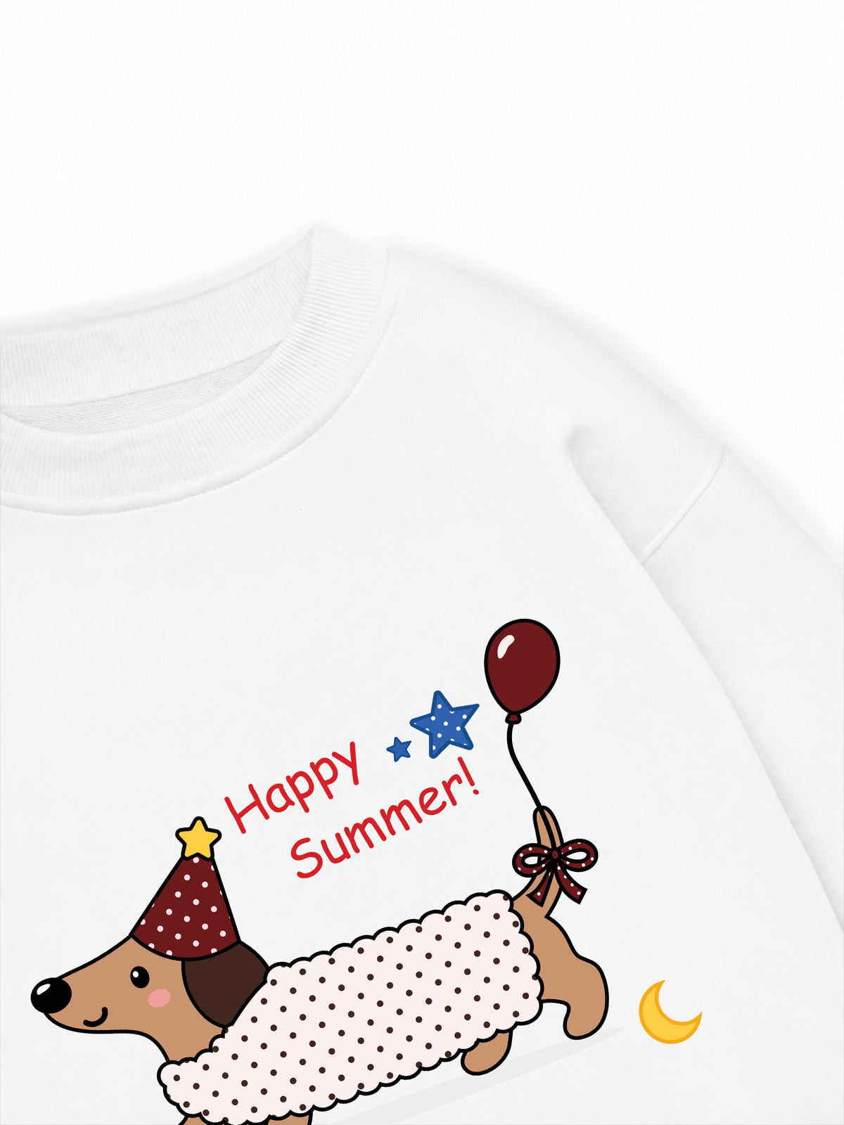 Áo Sweater Nỉ Hai Da Dotty Mood Happy Summer Dog