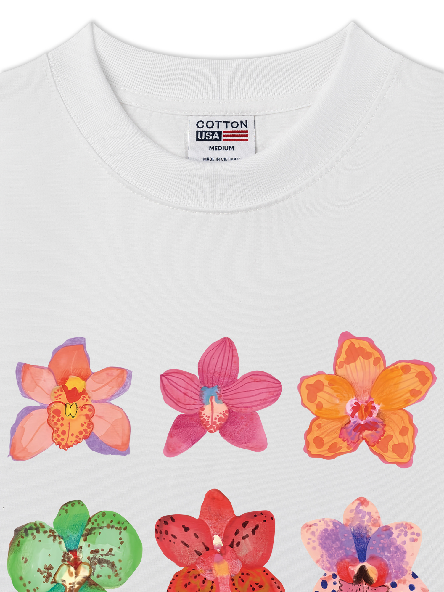 Áo Thun Relaxed Fit Tropical Orchid Bloom