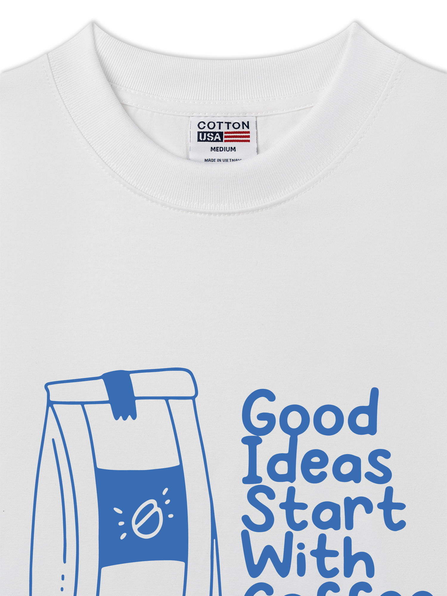 Áo Thun Relaxed Fit Daily Cup Good Ideas Starts With Coffee