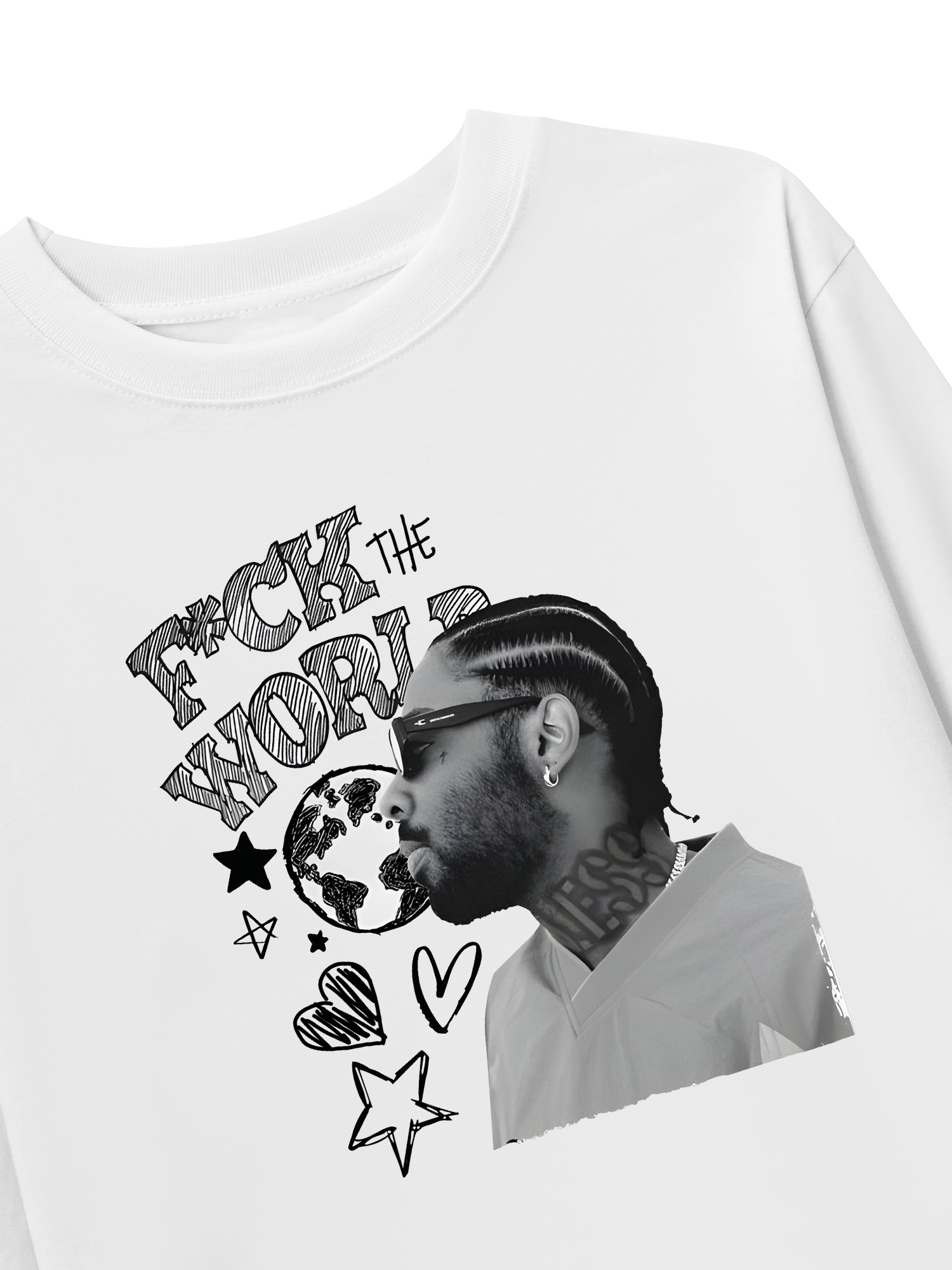 Áo Thun Dài Tay Tricou Brent Faiyaz Fck World