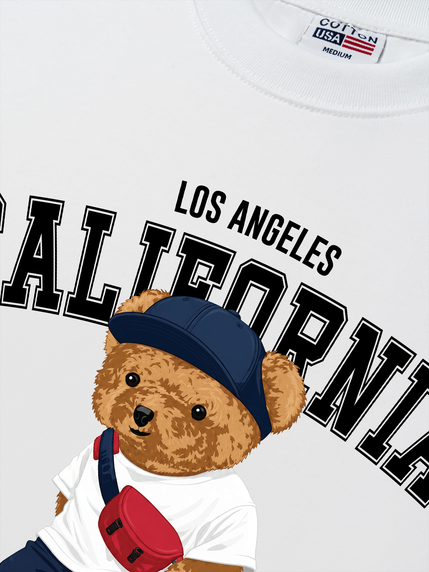 Áo Thun Relaxed Fit Bear Town California
