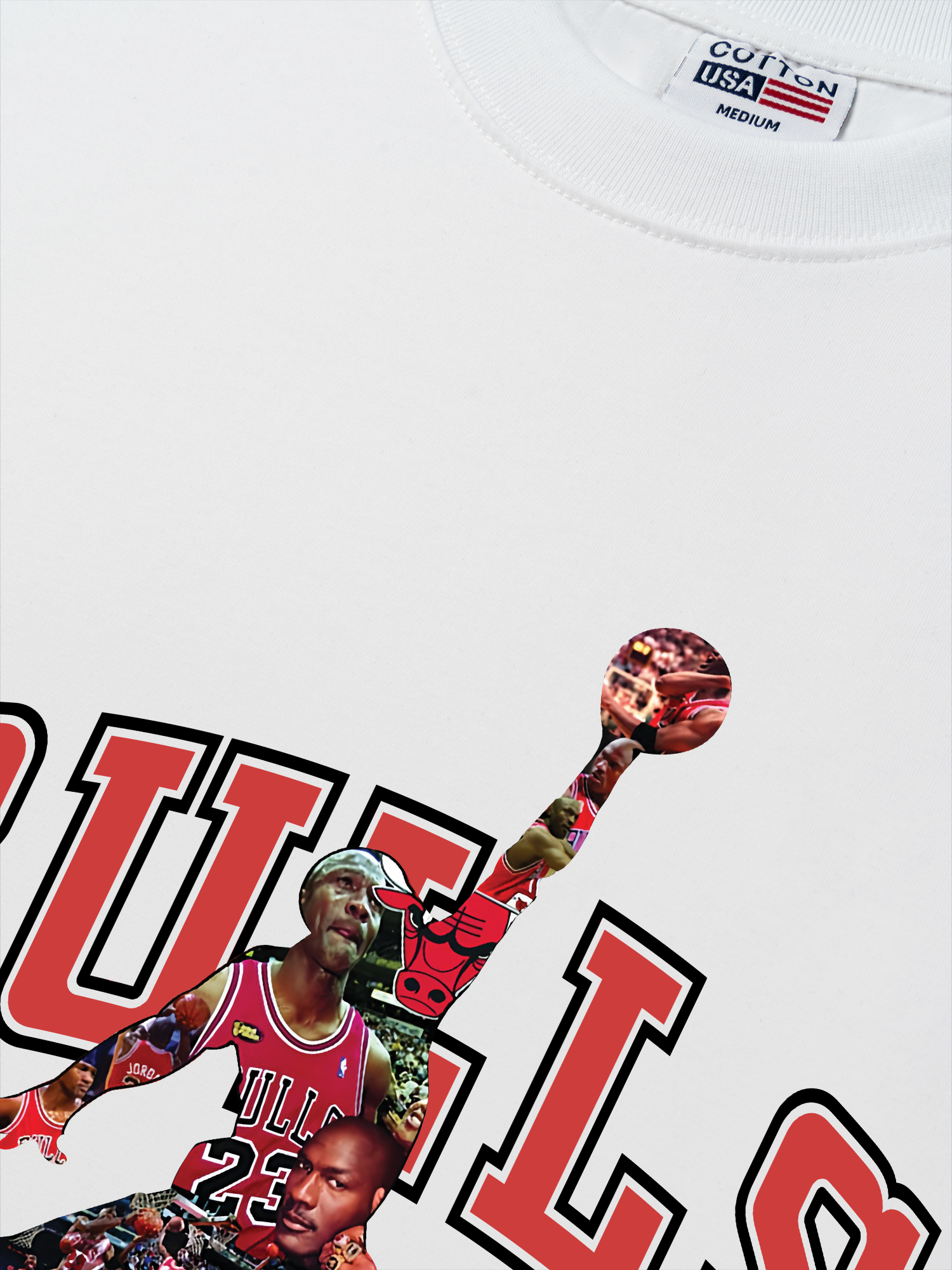 Áo Thun Relaxed Fit Basketball Bull 23