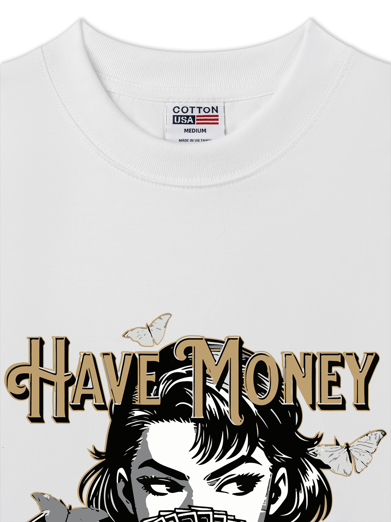 Áo Thun Relaxed Fit Money Golden Power