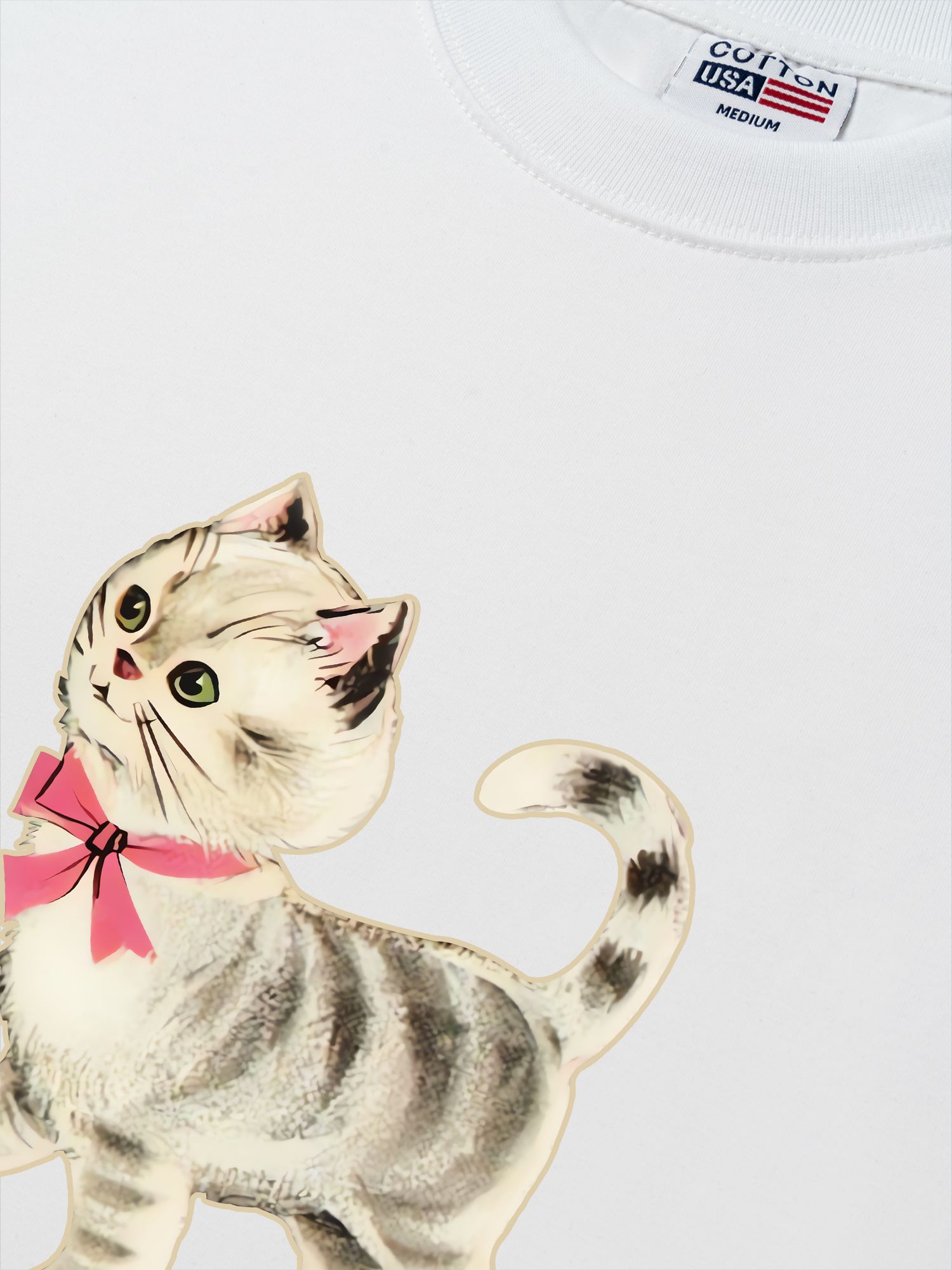 Áo Thun Relaxed Fit Soft Paw Pet Friend Cat