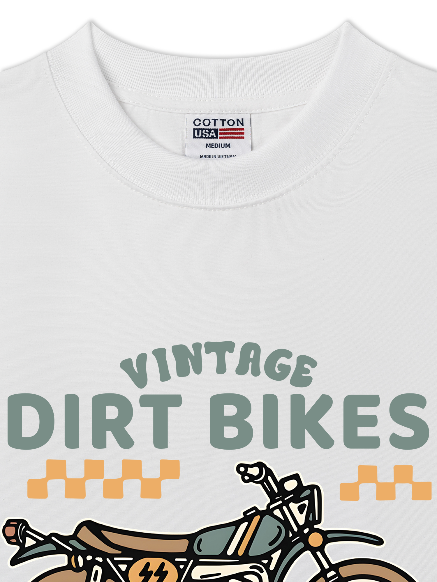 Áo Thun Relaxed Fit Motorbike Vintage Dirt Bike