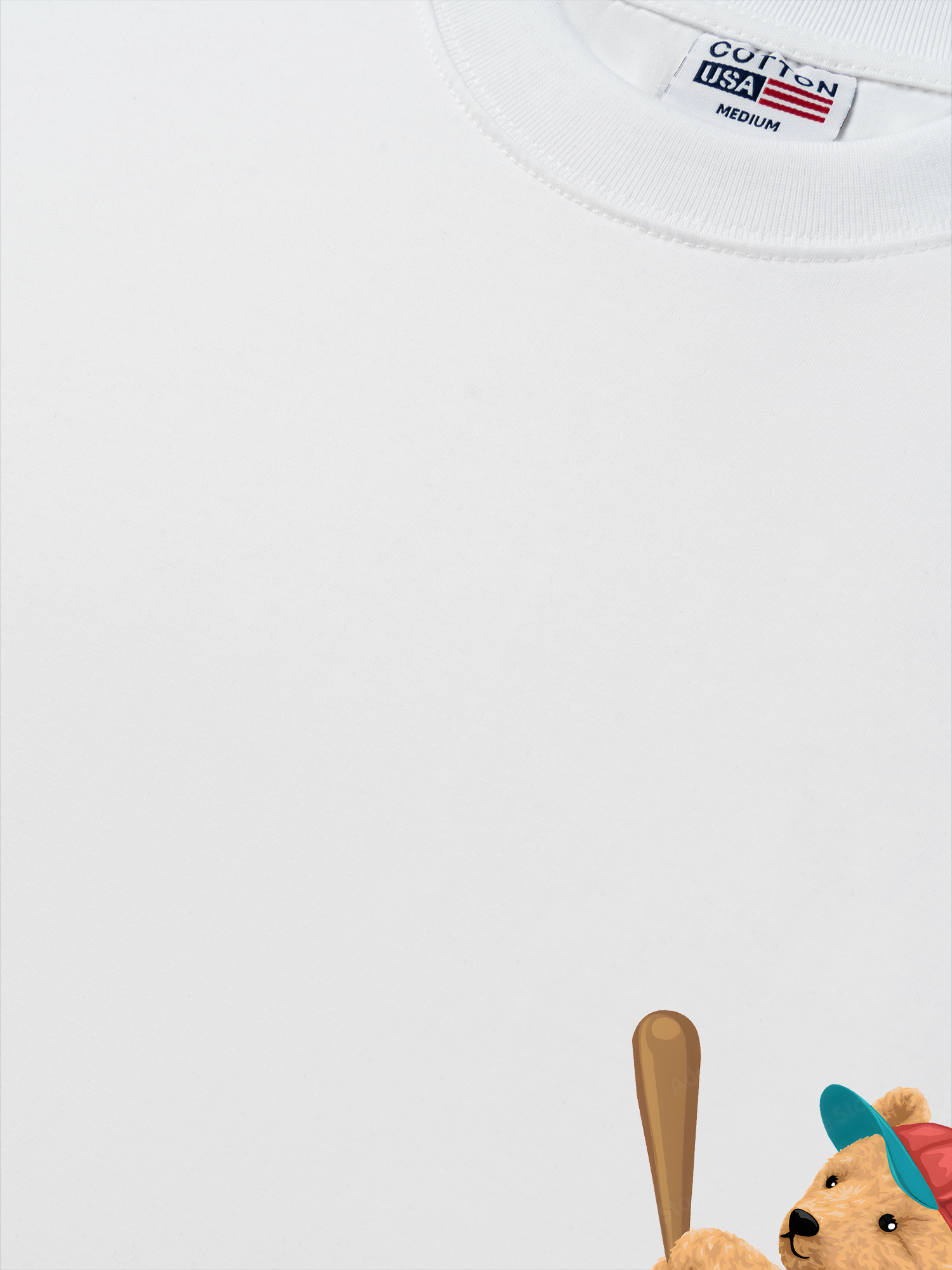 Áo Thun Relaxed Fit Baseball Home Run Teddy Bear