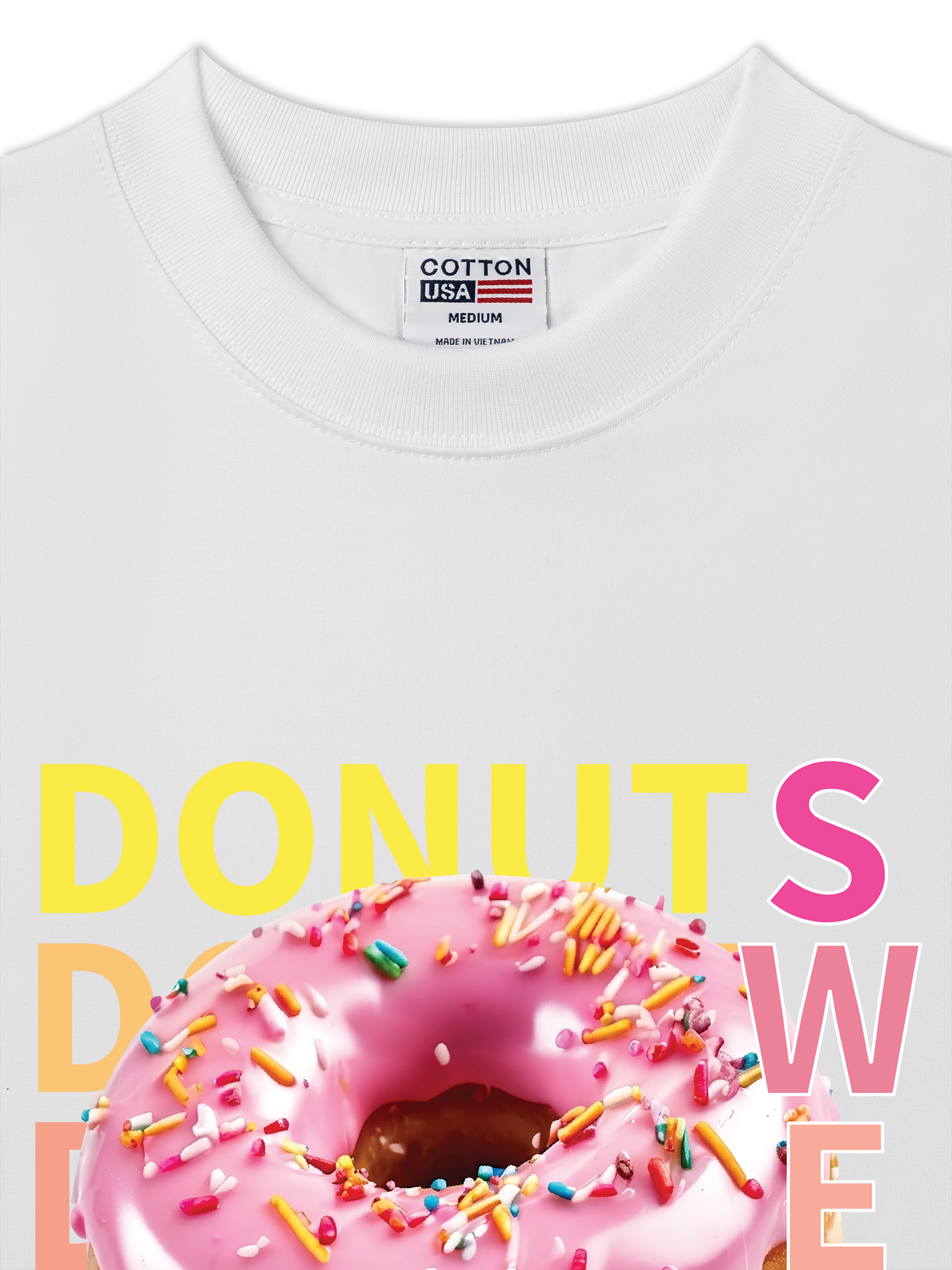 Áo Thun Relaxed Fit Yummy Mood Sweet Donut