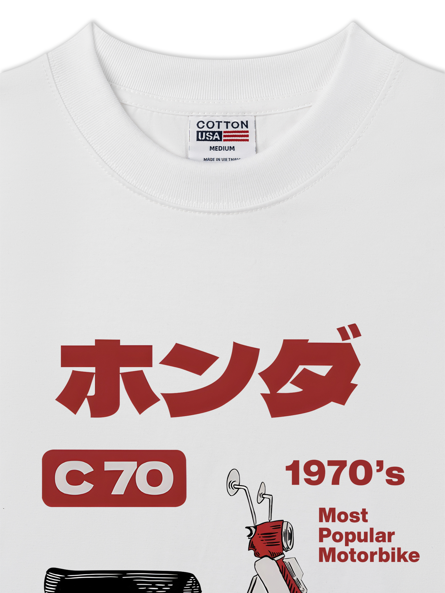 Áo Thun Relaxed Fit Motorbike C 70 1970's