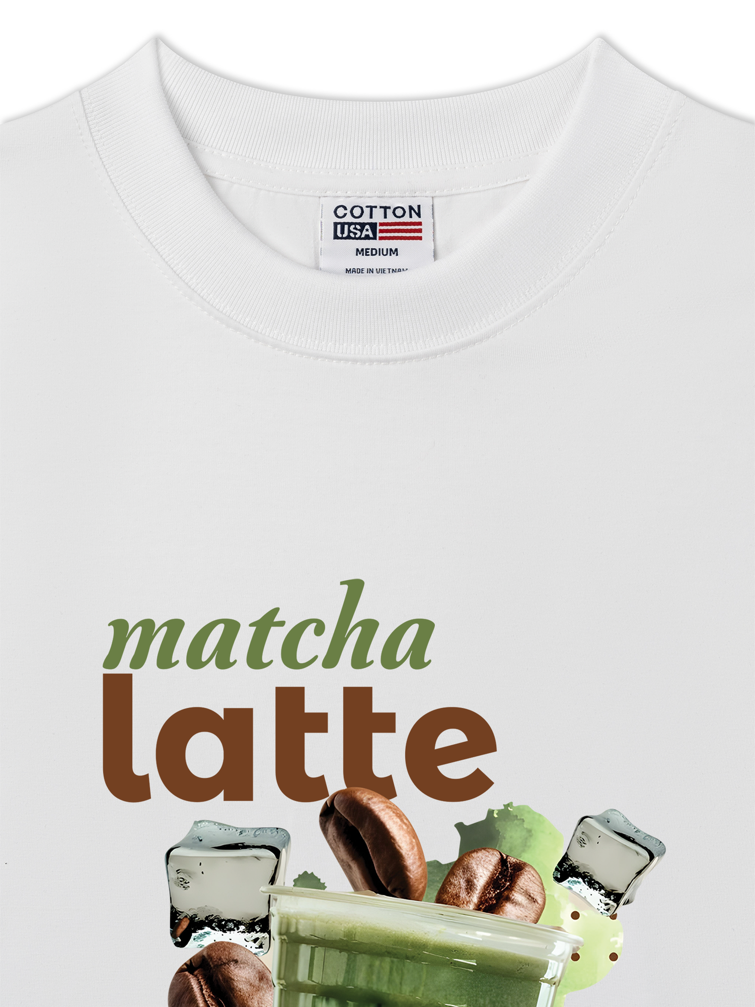 Áo Thun Relaxed Fit Daily Cup Matcha Latte