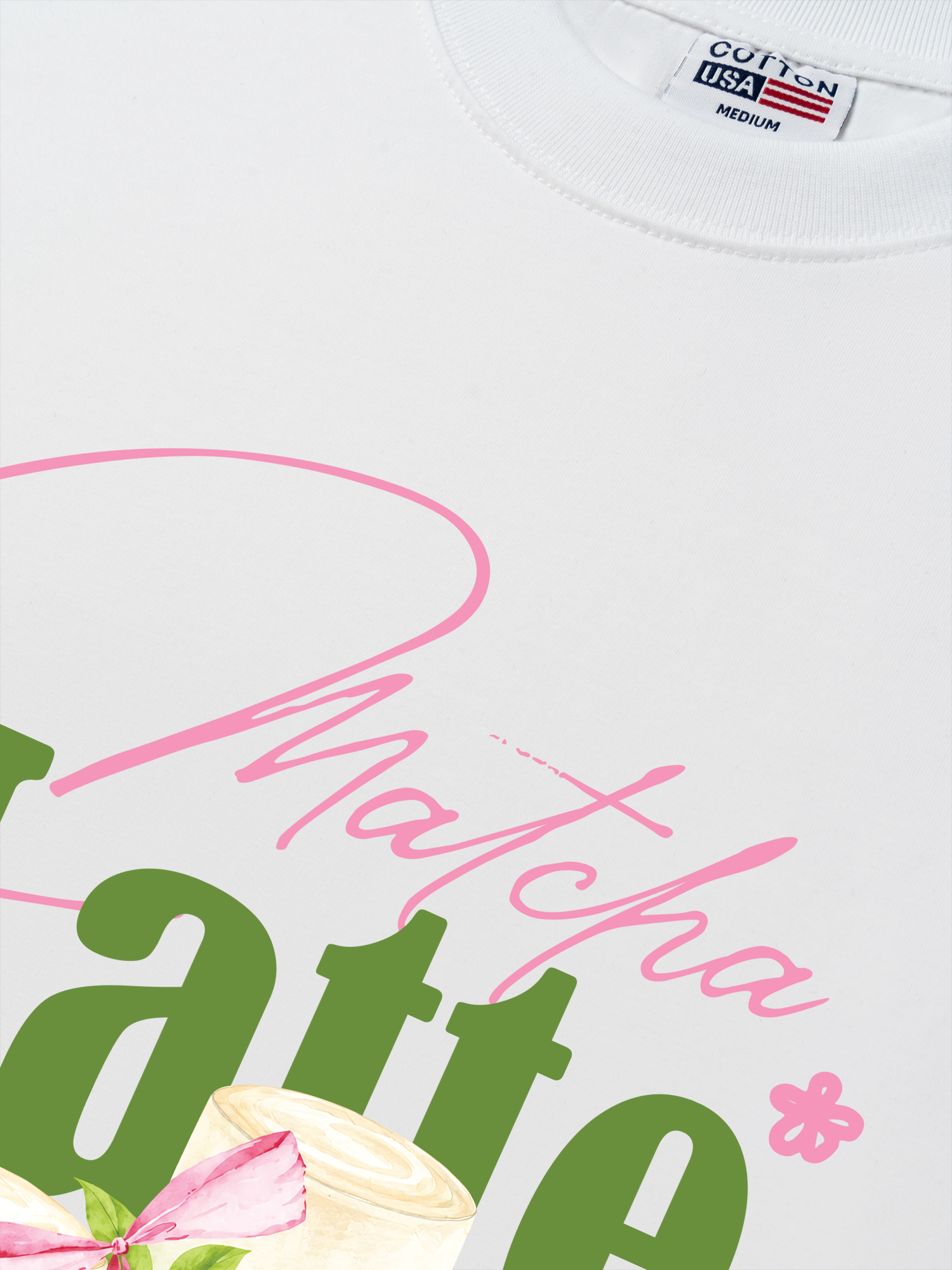 Áo Thun Relaxed Fit Daily Cup Matcha Latte