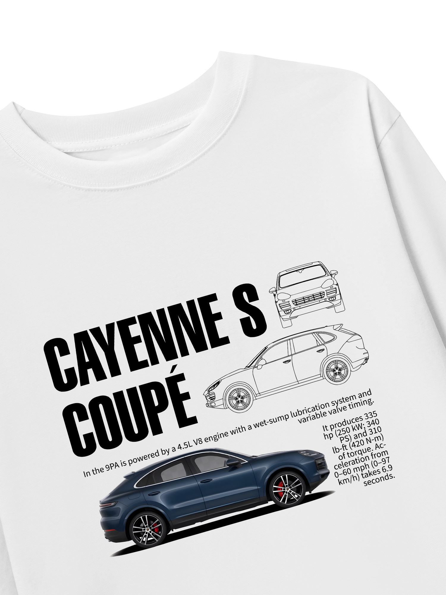 Áo Thun Dài Tay Porsche Cayenne S Coupe Classic