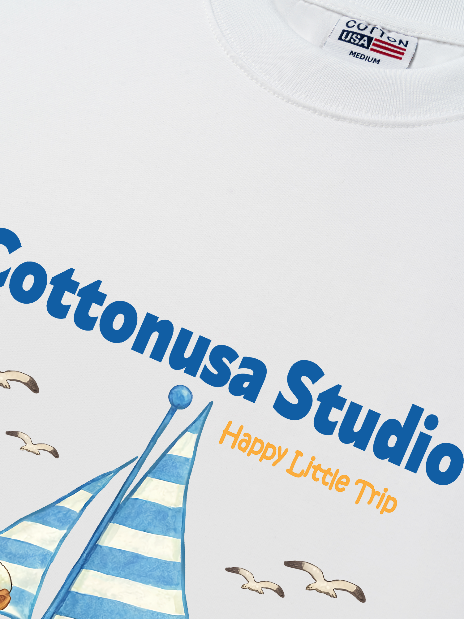 Áo Thun Relaxed Fit Tropical Happy Little Trip