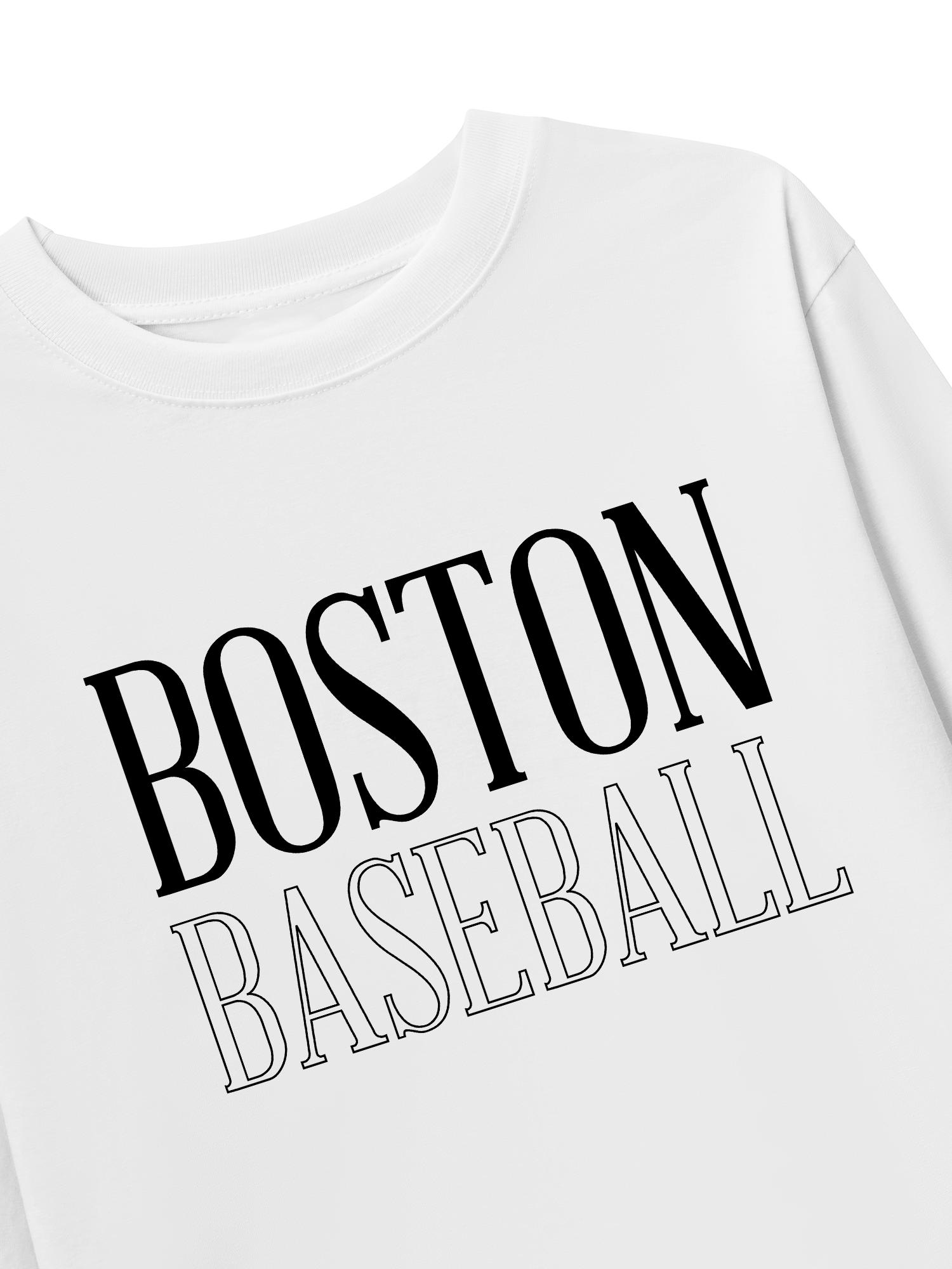 Áo Thun Dài Tay Baseball Basic Boston
