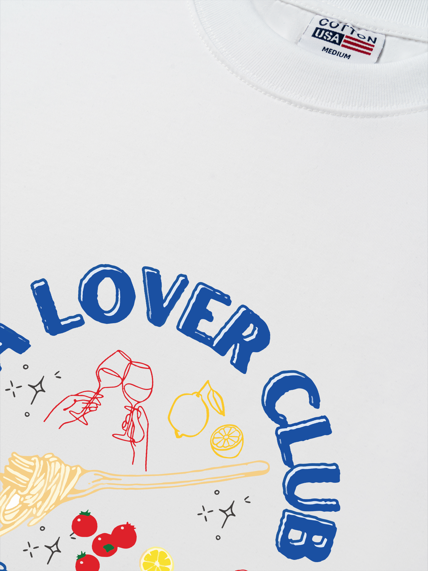 Áo Thun Relaxed Fit Yummy Mood Pasta Lover Club