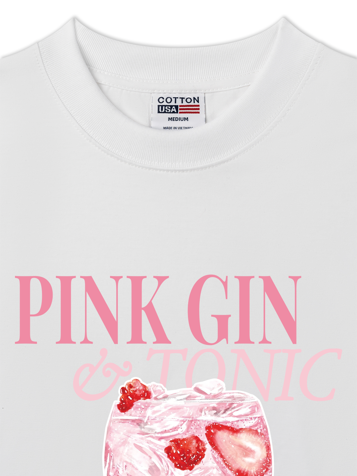 Áo Thun Relaxed Fit Pink Gin & Tonic